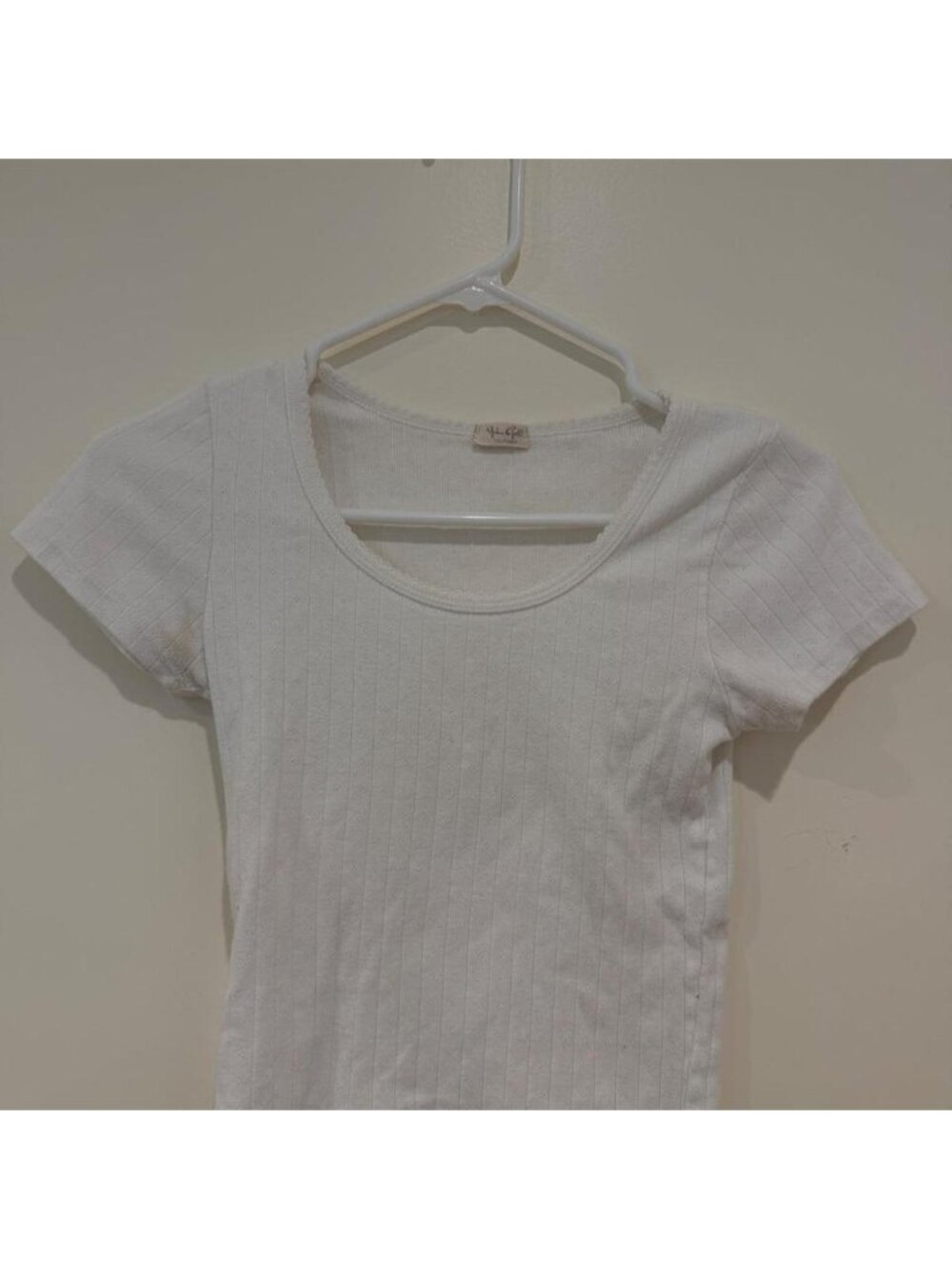 Brandy Eyelet TeeOne sizeDeodorant staining (shown)